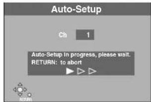 PANASONIC SCHT37R - Auto-Setup (Setup without Q Link functions) - 2