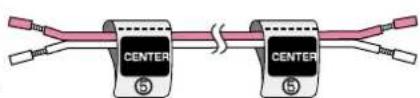 PANASONIC SCHT37R - Attach the stickers to the speaker cables - 4