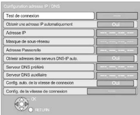 PANASONIC SCBTX75 - Test de "Configuration adresse IP / DNS" - 1