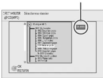 PANASONIC SCBTX75 - Numéro de dossier sélectionné/ Nombre total de dossiers - 1