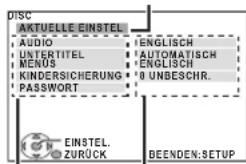 PANASONIC SCPT90 - Ändern der Einstellungen des Wiedergabegerats - 2