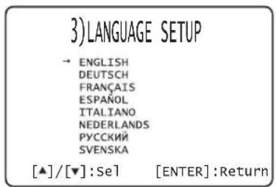 YAMAHA YRS2100 - Selecting language for menu display - 2