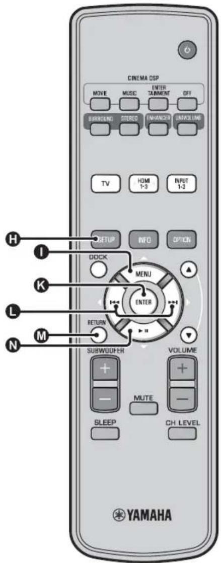 YAMAHA YRS2100 - Menu installation - 1