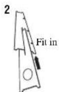 YAMAHA YRS1100 - ■Assembling the supplied cardboard microphone stand - 3