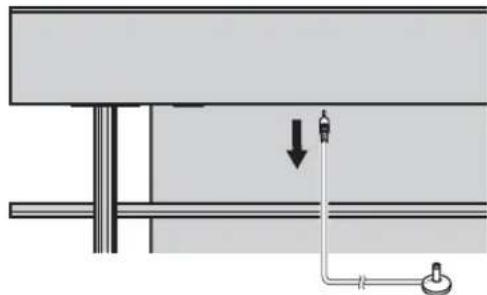 YAMAHA YRS1100 - Remove the IntelliBeam microphone. - 1