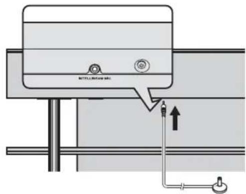 YAMAHA YRS1100 - Connect the supplied IntelliBeam microphone to the INTELLIBEAM MIC jack. - 1