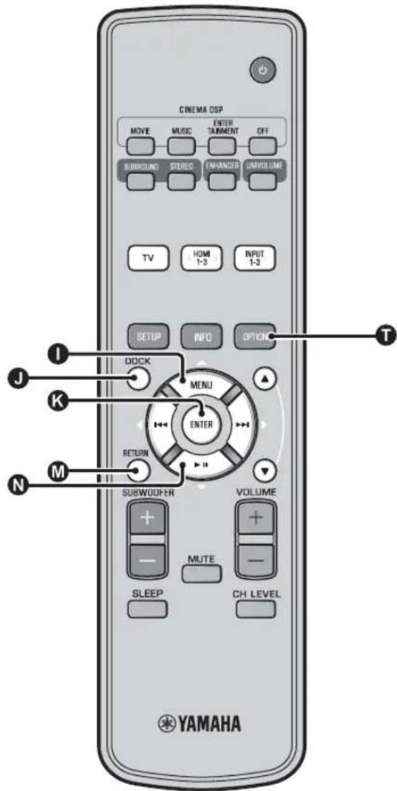 YAMAHA YRS1100 - Playing back iPod/iPhone - 8