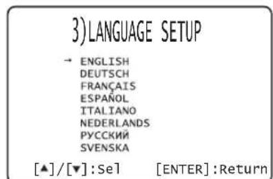 YAMAHA YRS1100 - Selecting language for menu display - 2