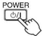 YAMAHA AVS77 - Press /1 (or POWER /1 on the remote control) to turn on the power. - 2