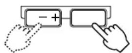 YAMAHA AVS77 - Press MENU + or - to adjust the brightness. - 1