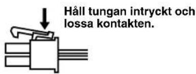 YAMAHA AVS77 - Borttagning av högtalarkabelns kontakt - 1