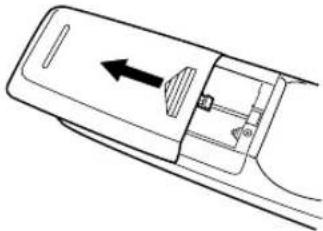 YAMAHA AVS77 - ■Inserimento delle batterie - 1