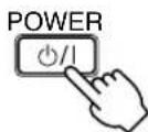 YAMAHA AVS77 - Premere POWER /1 per attivare l'alimentazione. - 1