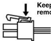 YAMAHA AVS77 - To remove the connector of the speaker cable - 1