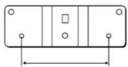 YAMAHA AVS77 - Mount the speaker on the speaker stand using the bracket holes. - 1