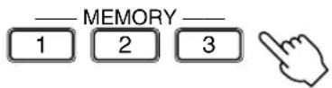 YAMAHA AVS77 - Memorizzazione delle impostazioni MEMORY 1,2 o 3 - 1