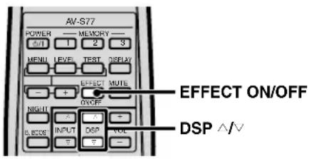 YAMAHA AVS77 - Wiedergabe von DSP-Programmen - 2