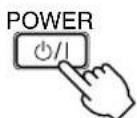 YAMAHA AVS77 - Press POWER / to turn on the power. - 1