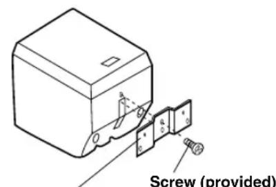 YAMAHA AVS77 - Attach the mounting bracket (type B) to the bottom of the speaker using the provided screw. - 1
