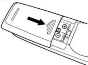 YAMAHA AVS77 - ■Inserimento delle batterie - 3
