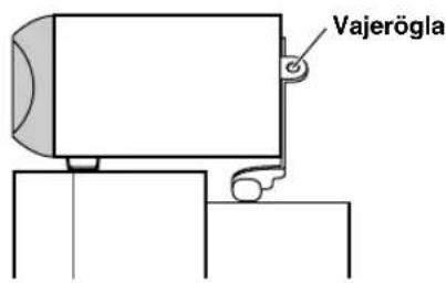 YAMAHA AVS77 - For att ytterligare stabilisera den framre hegtalarenheten och minska risken att den ramlar ner - 1