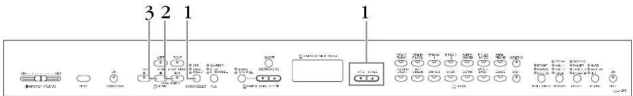 YAMAHA CLP230 - ユーザーソング/楽器本体にある外部ソングを再生する - 1