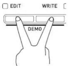 CASIO Privia PX5S - Tout en tenant le bouton 45 (EDIT) enforcé, appuyez sur le bouton 46 (WRITE). - 1