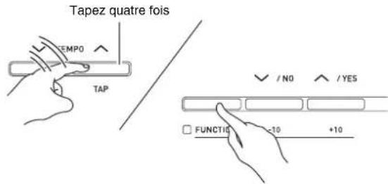CASIO Privia PX330 - Pour ajuster le tempo en tapant sur un bouton - 1