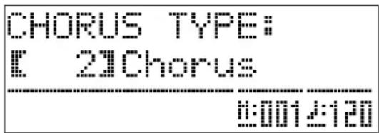 CASIO Privia PX330 - Sélection du type de chorus - 1