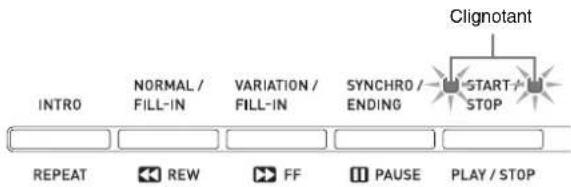 CASIO Privia PX330 - Appuyez sur le bouton (synchro/ending) - 1