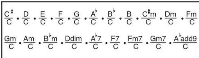 CASIO LK260 - Guide des doigtres - 1