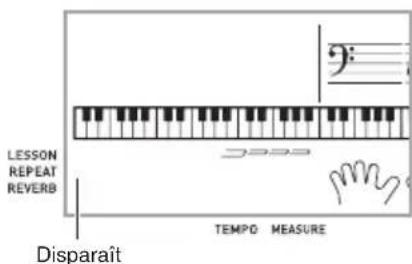 CASIO LK260 - Pour revenir à la lecture normale, appuyez une nouvelle fois sur ⑥. - 1