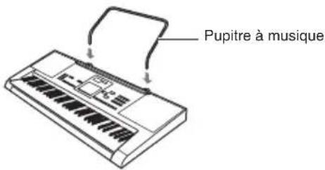 CASIO LK260 - Installation du pupitre à musique - 1