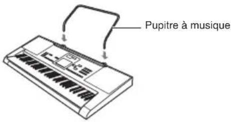 CASIO LK170 - Installation du pupitre à musique - 1