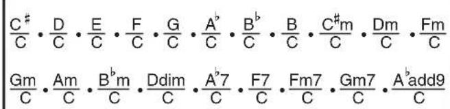 CASIO LK170 - Guide des doigtres - 1