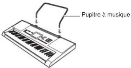 CASIO CTK3400SK - Installation du pupitre à musique - 1