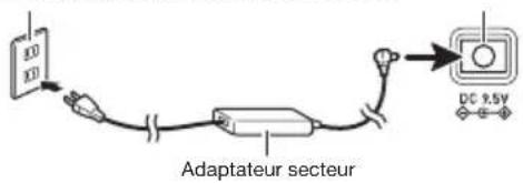 CASIO CTK3400SK - Utilisation de l'adaptateur secteur - 1