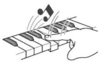 CASIO CTK3400SK - Changement de la sensibilité de la réponse au toucher du clavier (Sensibilité au toucher) - 1