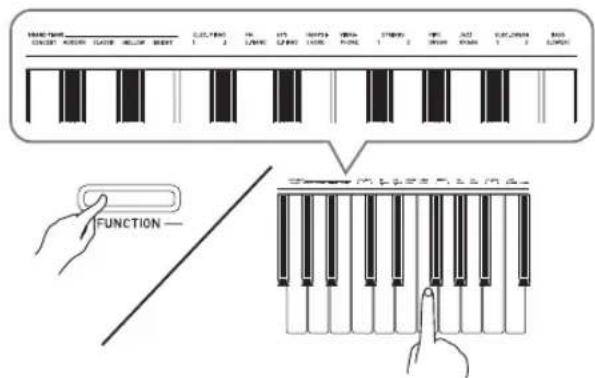 CASIO Celviano AP260 - Pour sélectionner une sonorité - 2