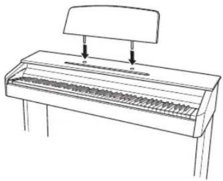 CASIO Celviano AP260 - Installer le pupitre de musique - 1