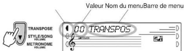 YAMAHA Portatone PSR450 - [MENU R] - 2