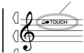 YAMAHA Portatone PSR450 - Touch Response On/Off (Activation/désactivation de la réponse au toucher) - 2