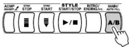 YAMAHA Portatone PSR450 - Utilisez la touche [MAIN/AUTO FILL] pour ajouter les variations selon le cas. - 1