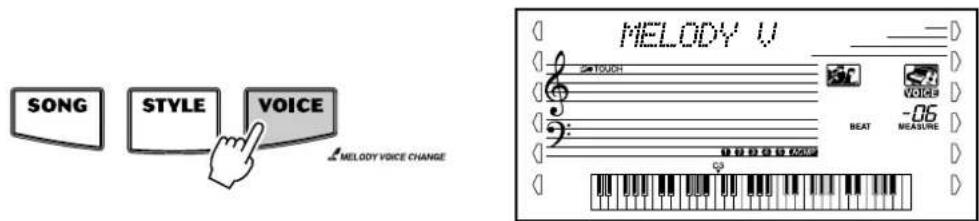 YAMAHA Portatone PSR450 - Changement de voix de la melodie du morceau - 2