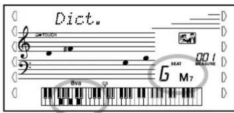 YAMAHA Portatone PSR450 - Apprentissage des accords à l'aide de la fonction Dictionary - 6