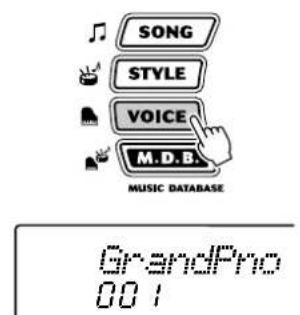 YAMAHA Portatone PSR290 - Pour sélectionner et reproduire d'autres voix - 1
