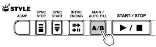 YAMAHA Portatone PSR290 - Pour utiliser la fonction Sync Start avec une partie Intro : - 1