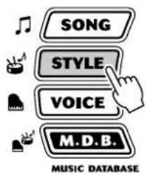 YAMAHA Portatone PSR290 - Appuyez sur la touche [STYLE]. - 1