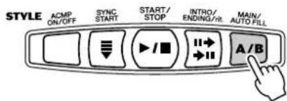 YAMAHA Portatone PSR273 - Pour utiliser la fonction sync start avec une partie intro : - 1
