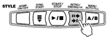 YAMAHA Portatone PSR273 - En appuyant sur la touche [start/stop] - 1